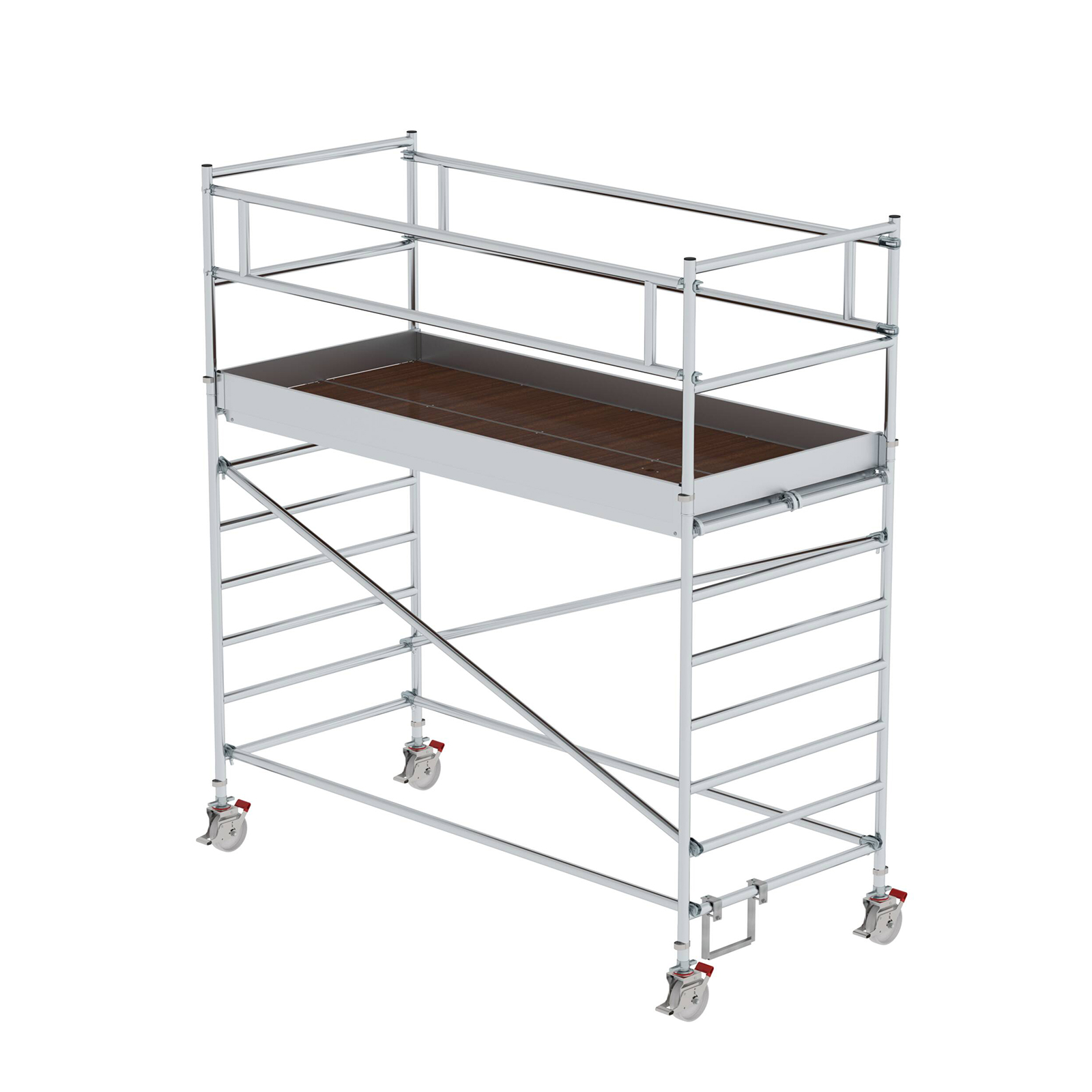 MUNK Rollgerüst mit Doppelplattform 1,35x3,00m Plattform, 4,35m AH