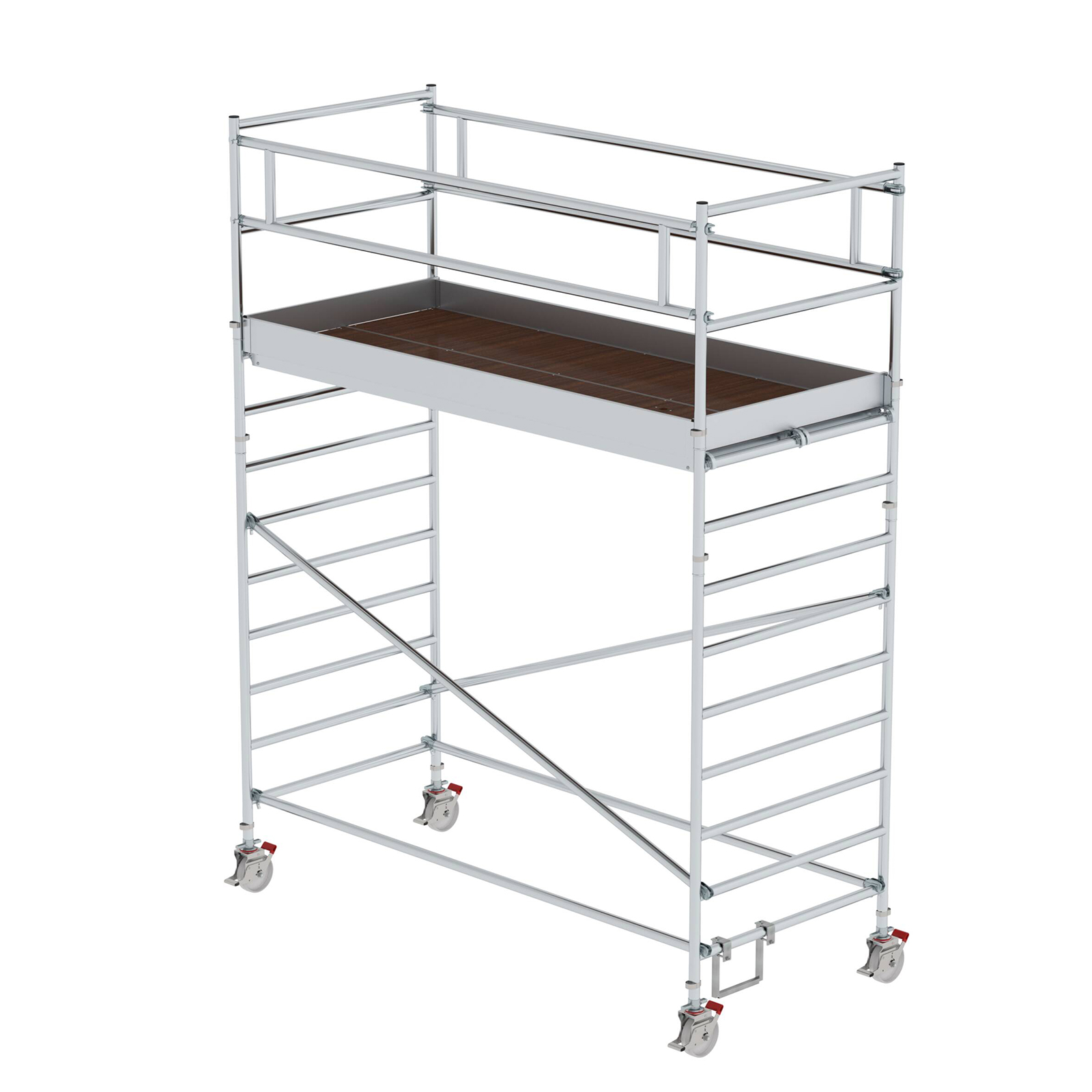 MUNK Rollgerüst mit Doppelplattform 1,35x3,00m Plattform, 5,00m AH
