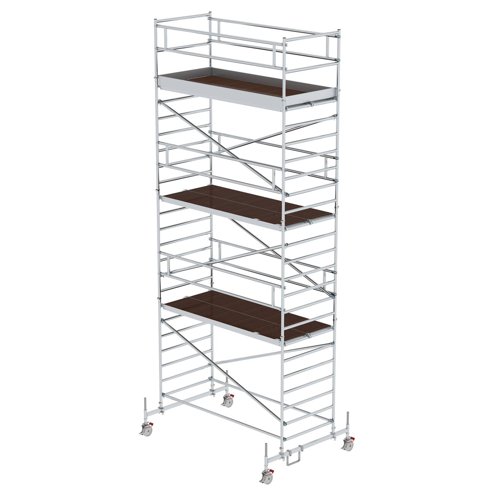 MUNK Rollgerüst mit Doppelplattform 1,35x3,00m Plattform, 8,35m AH