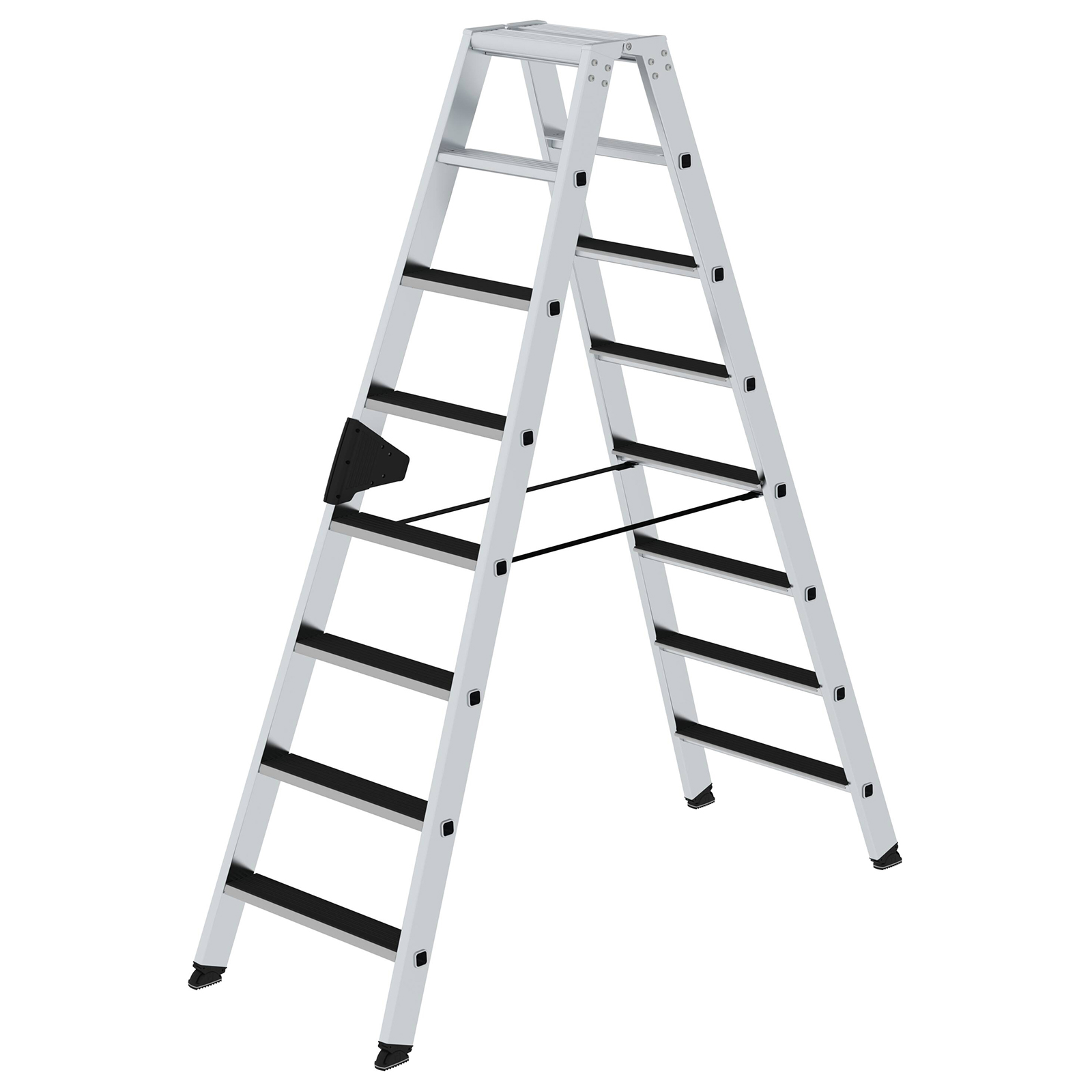 MUNK Stehleiter beidseitig begehbar mit clip-step 2x8 Stufen