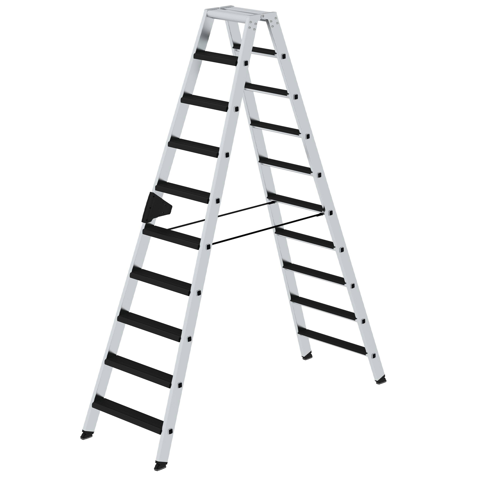 MUNK Stehleiter beidseitig begehbar mit relax-step 2x10 Stufen