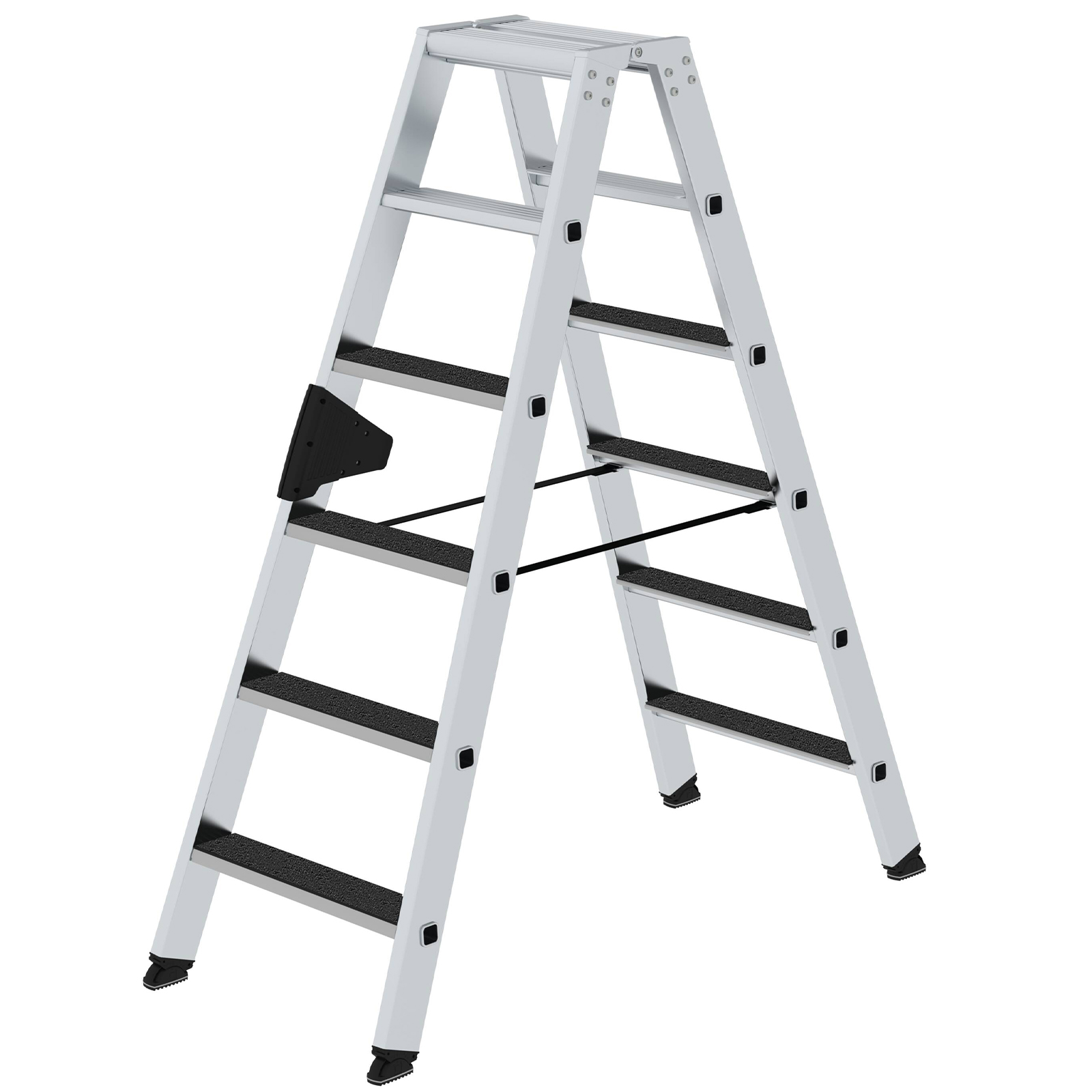 MUNK Stehleiter beidseitig begehbar mit clip-step R13 2x6 Stufen