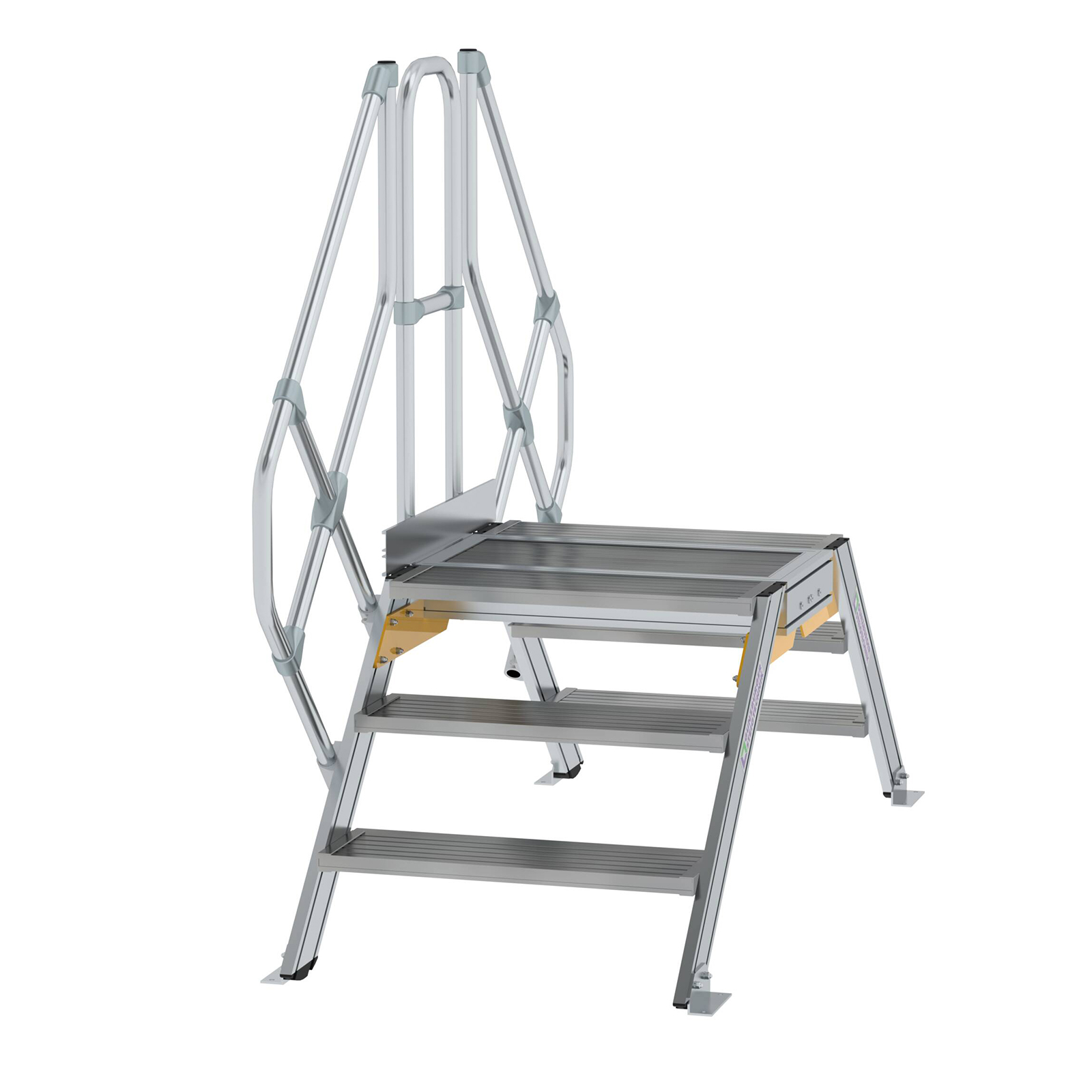 MUNK Überstieg 45° inkl. einen Handlauf, Stufenbreite 800mm, 2x3 Stufen