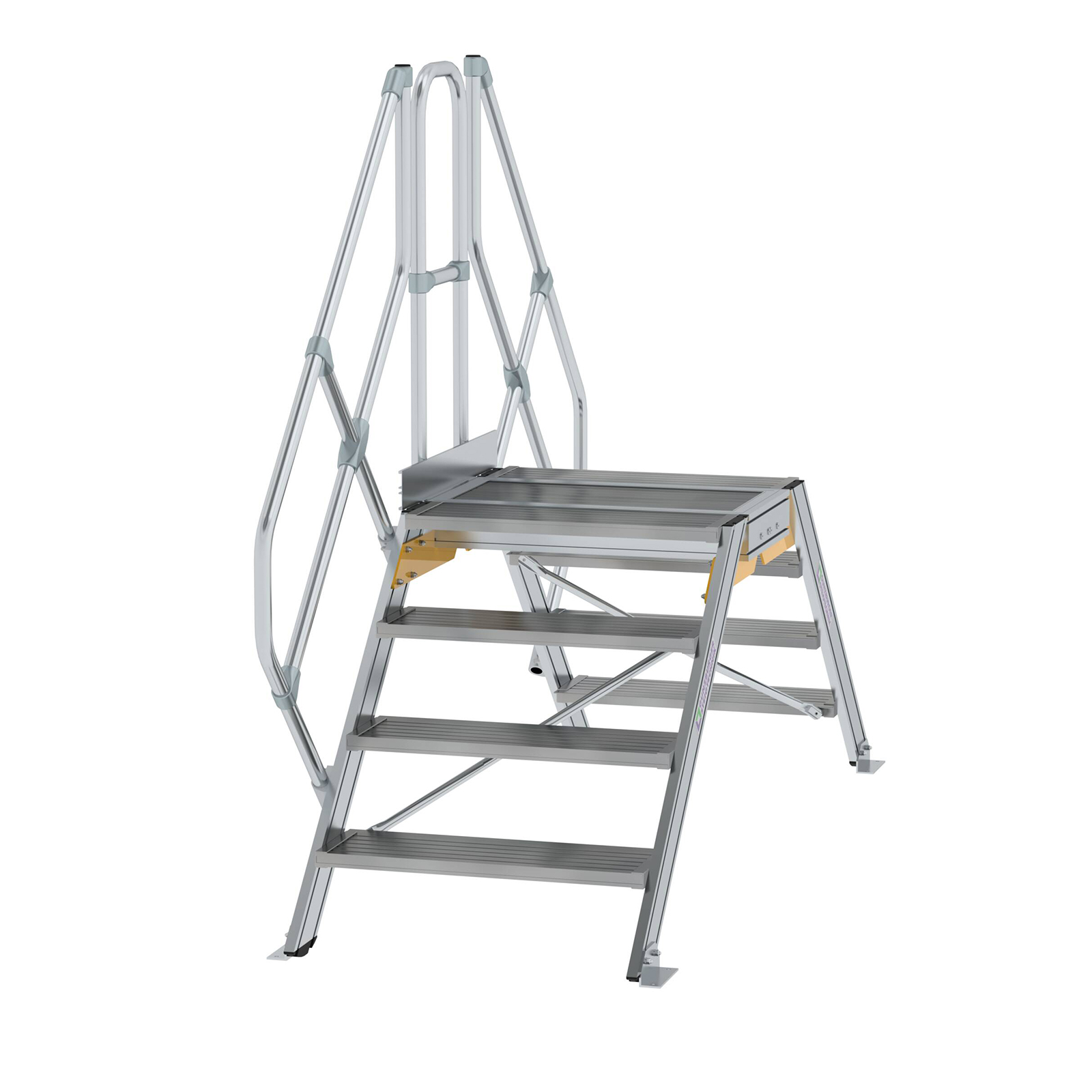 MUNK Überstieg 45° inkl. einen Handlauf, Stufenbreite 800mm, 2x4 Stufen