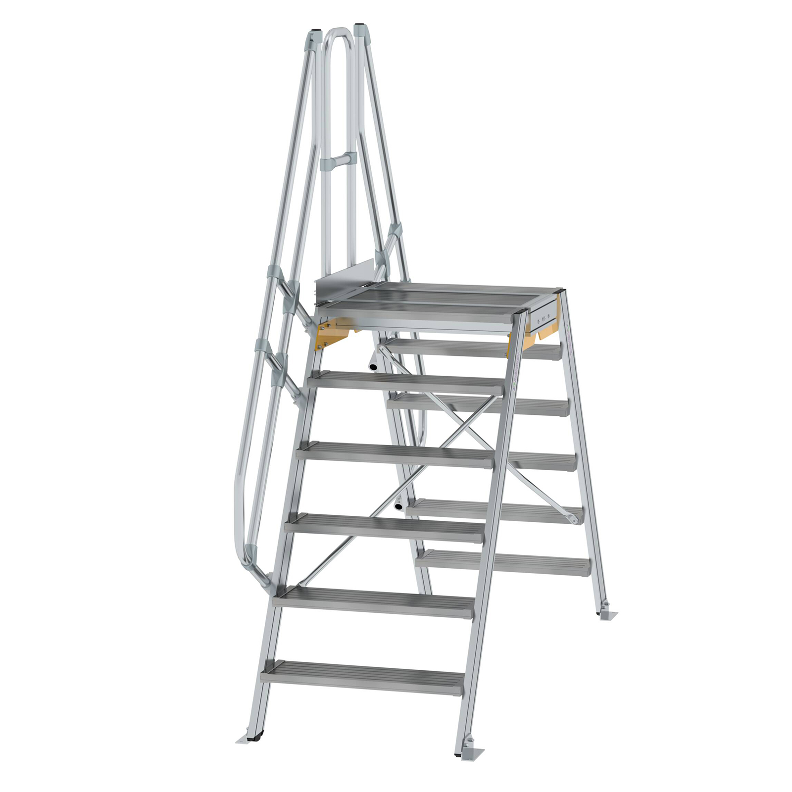 MUNK Überstieg 60° inkl. einen Handlauf, Stufenbreite 800mm, 2x6 Stufen