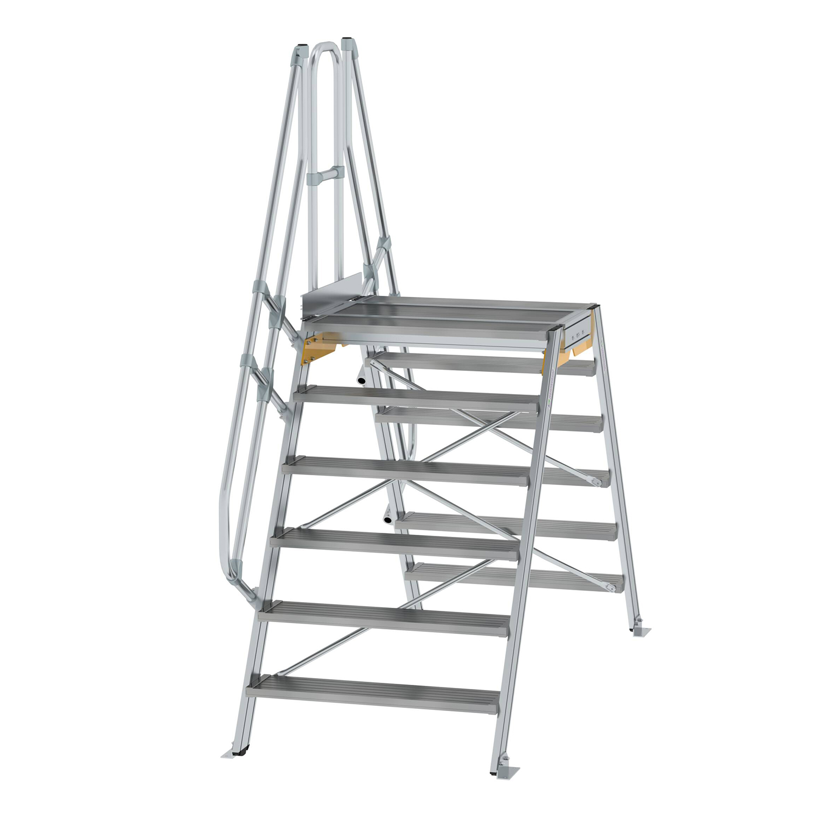 MUNK Überstieg 60° inkl. einen Handlauf, Stufenbreite 1000mm, 2x6 Stufen