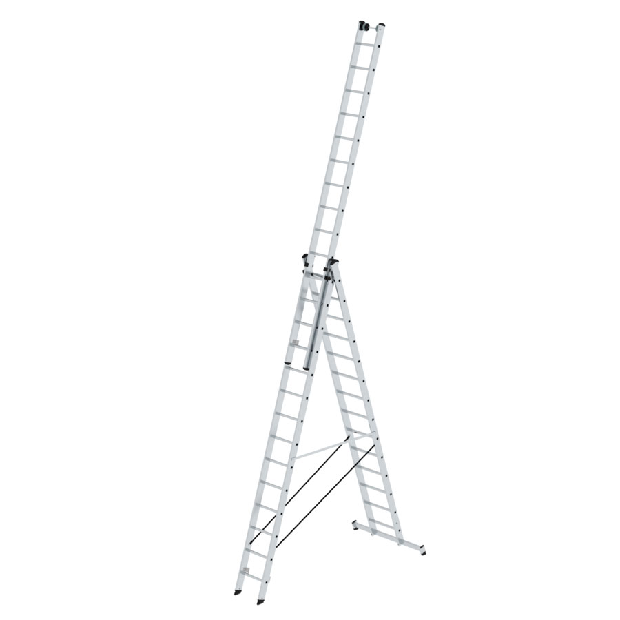 MUNK Mehrzweckleiter mit Nivello® Traverse 3x14 Sprossen