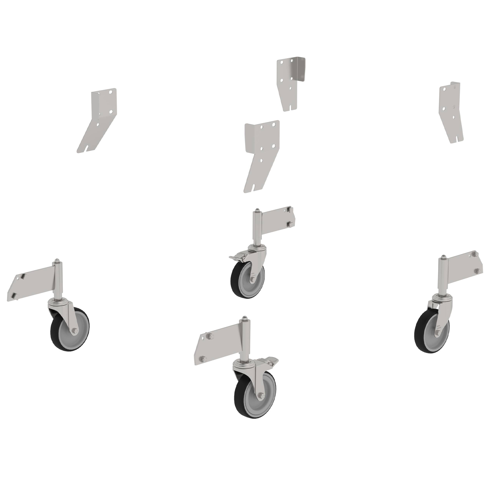 MUNK Nachrüstsatz Edelstahl einseitig 4 Stück