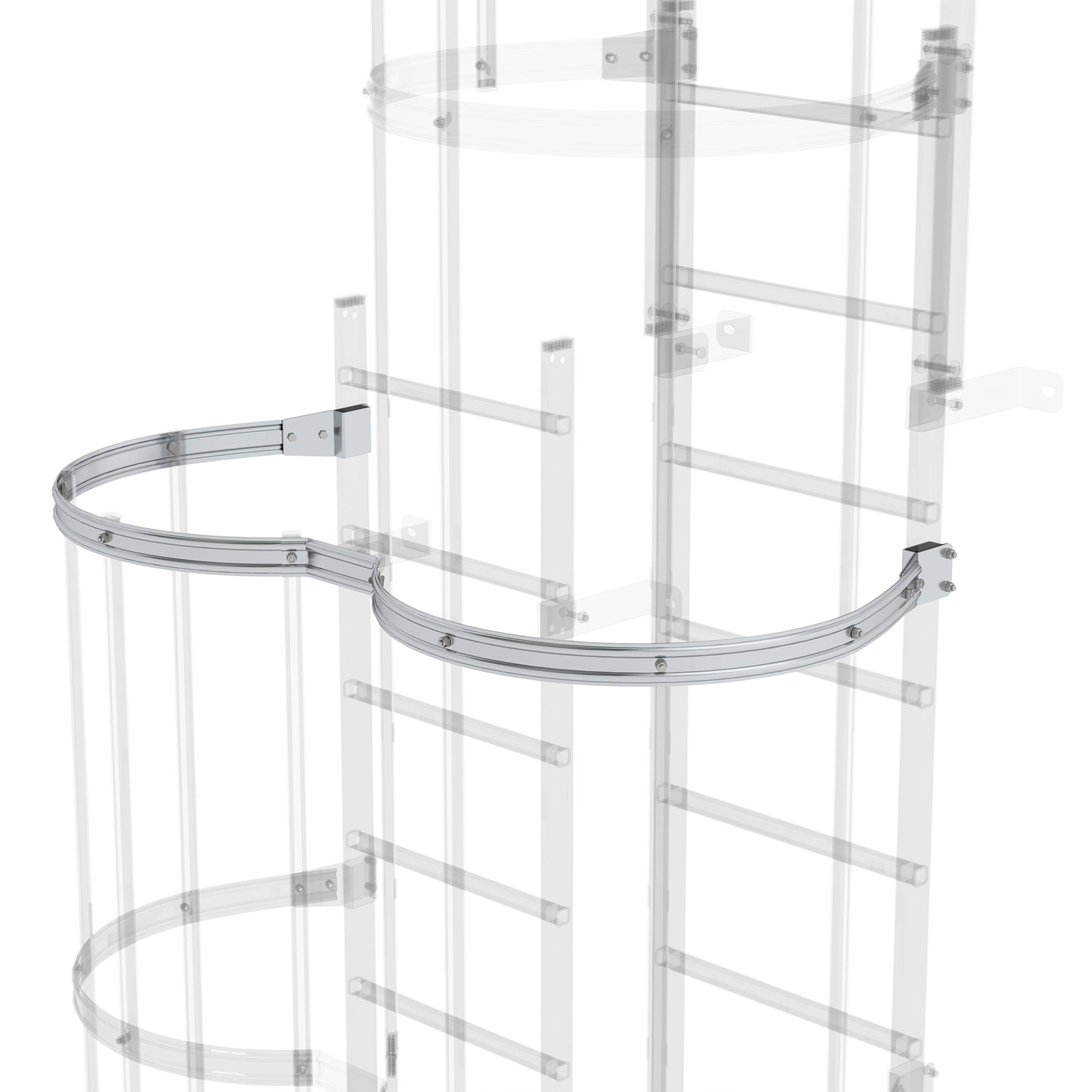 MUNK Rückenschutzbügel versetzte Ausführung Aluminium