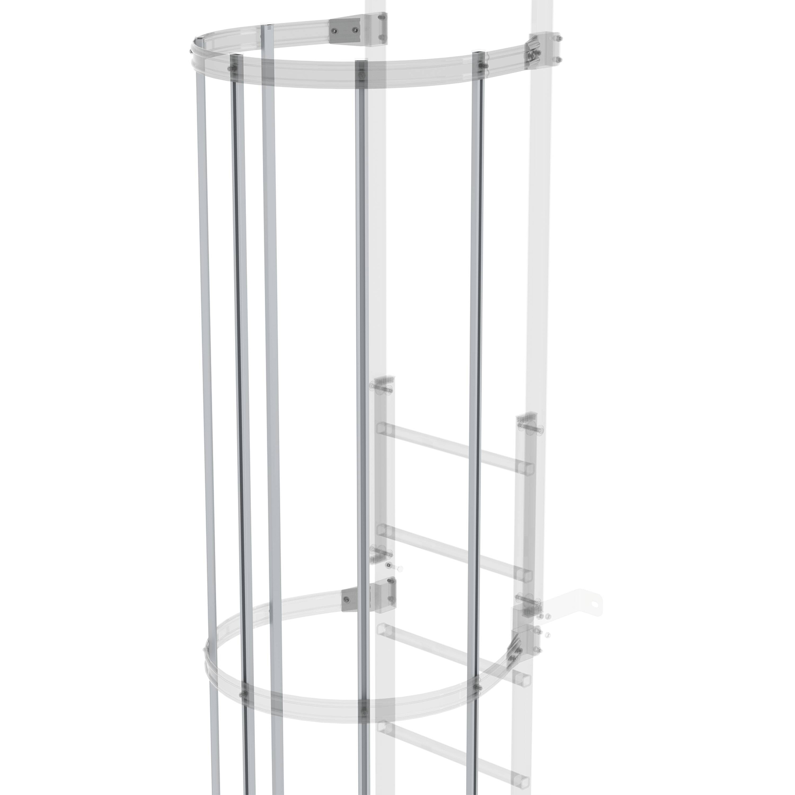 MUNK Rückenschutzstrebe 3000mm lang Aluminium eloxiert