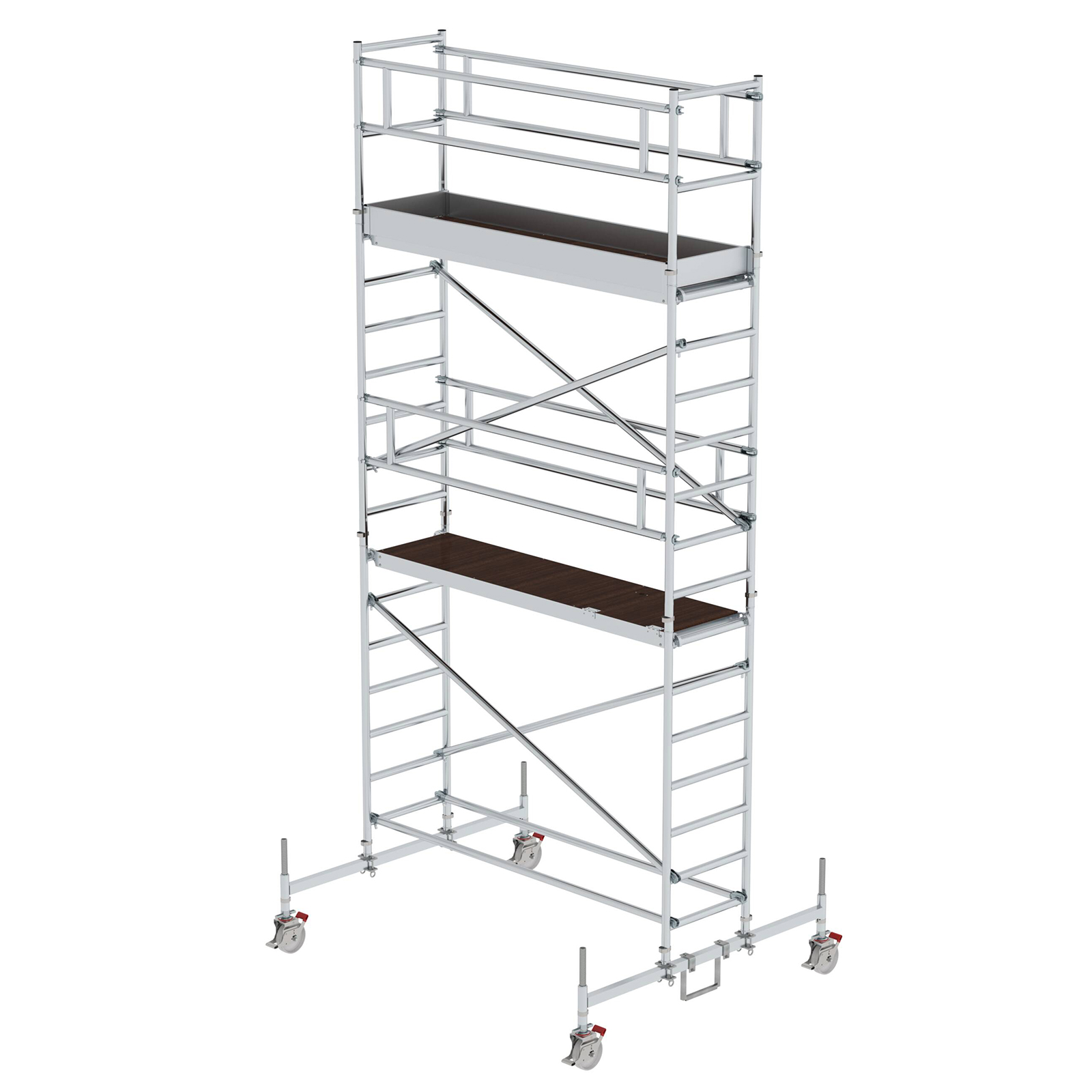 MUNK Rollgerüst mit Fahrbalken 0,75x2,45m Plattform 6,45m AH