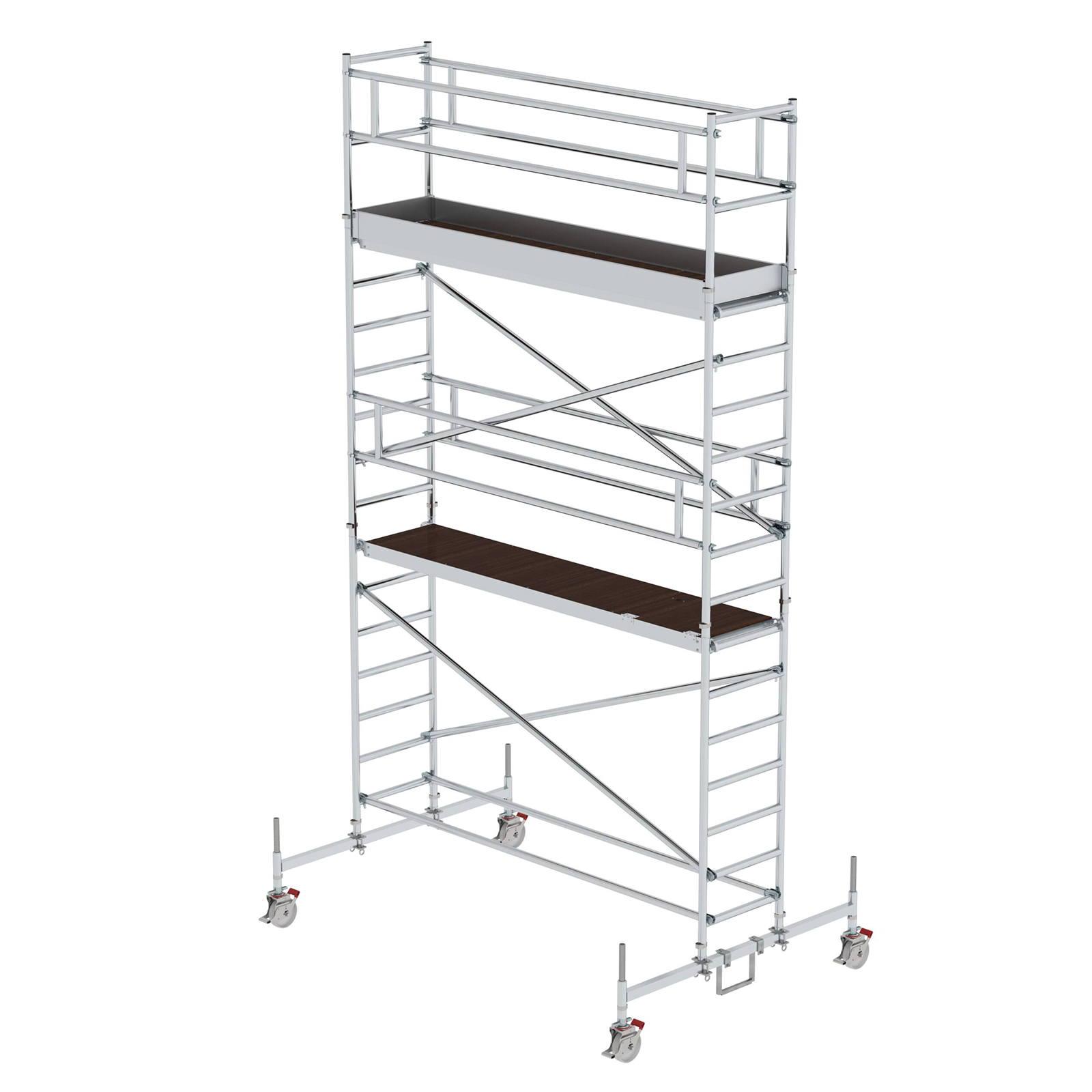 MUNK Rollgerüst mit Fahrbalken 0,75x3,00m Plattform 6,45m AH