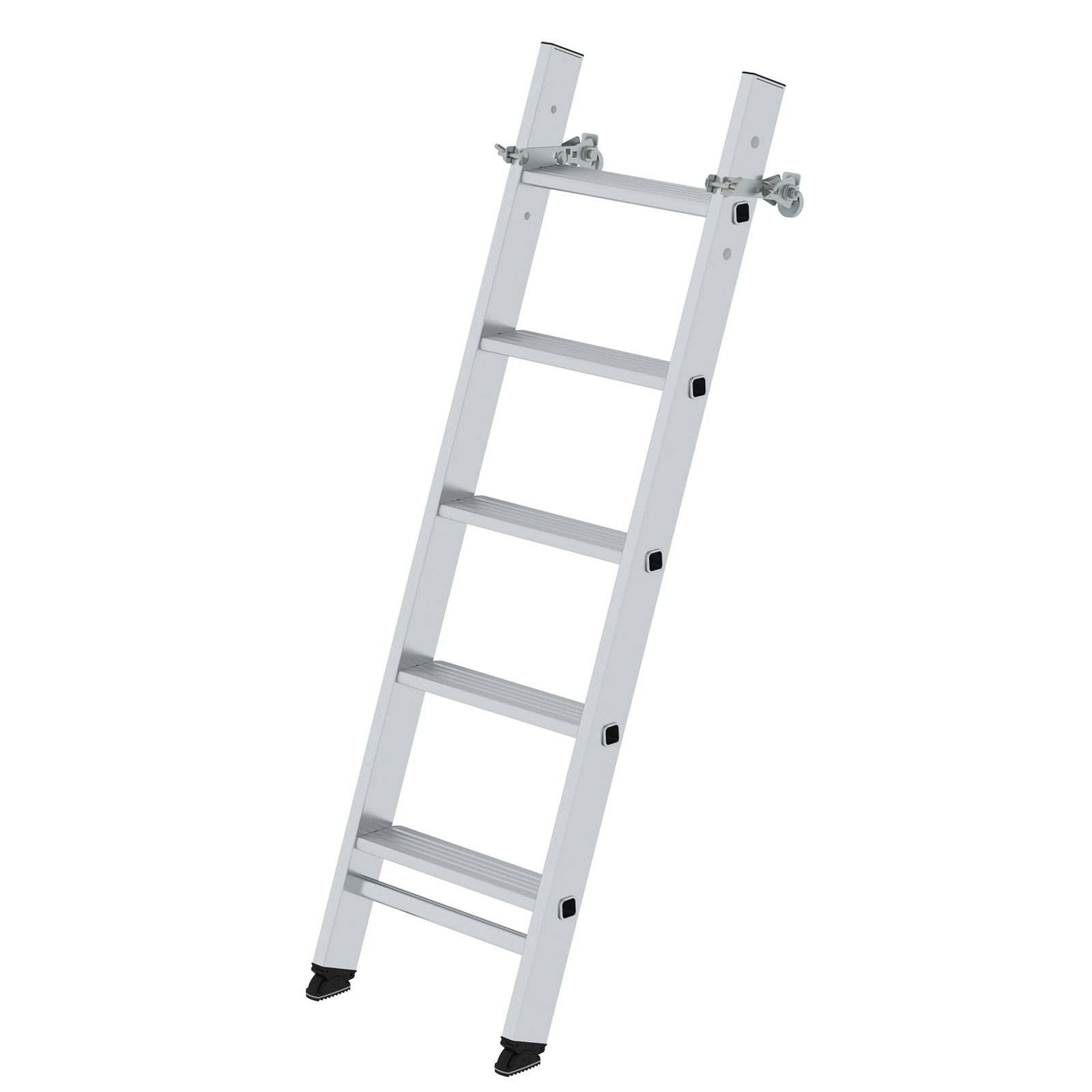 MUNK Stufen-Anlegeleiter LKW inkl. Magnet Montagesatz mit 5 Stufen ohne Ausstiegsholm