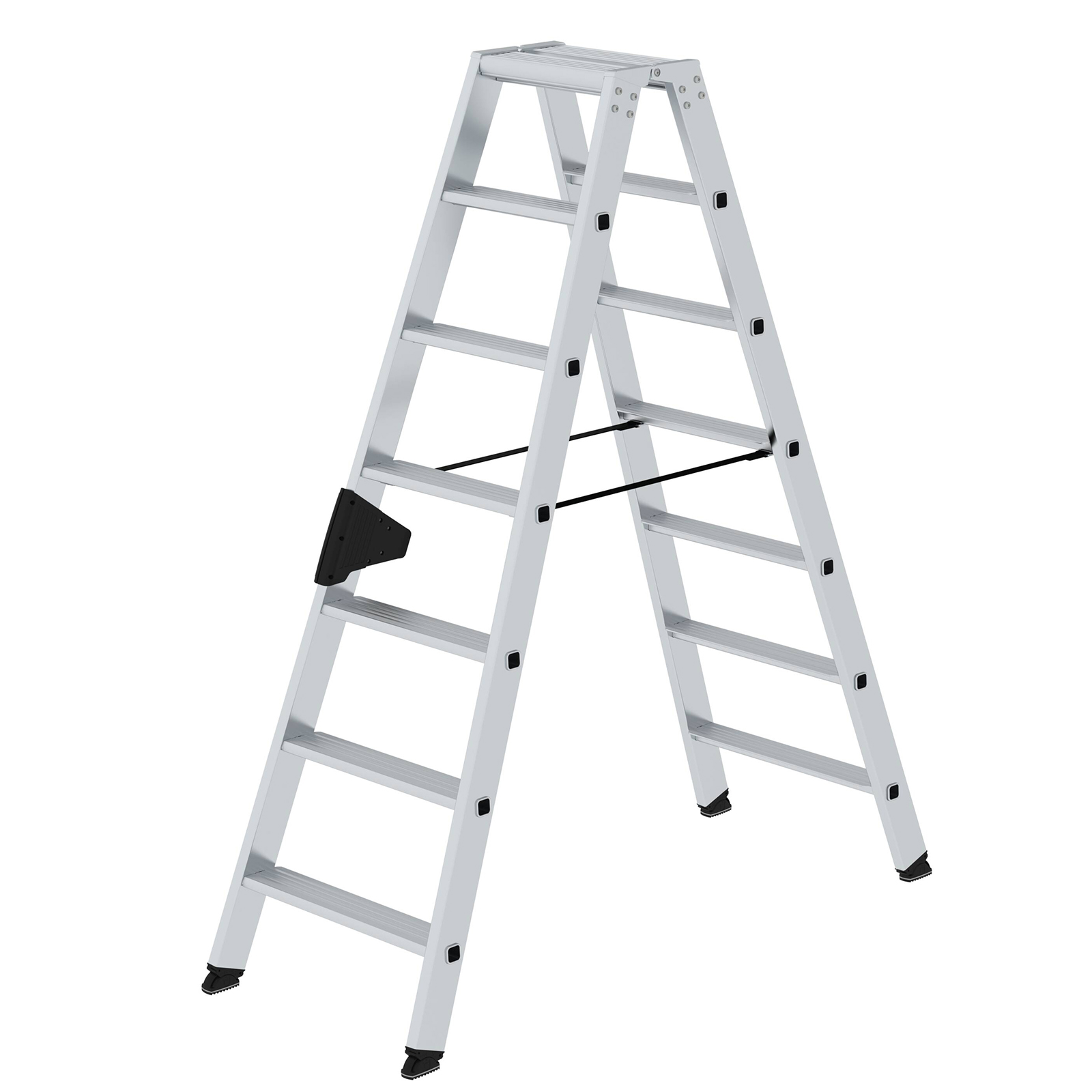 MUNK Stehleiter mit ergo-pad beidseitig begehbar 2x7 Stufen