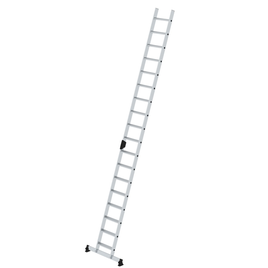 MUNK Stufenanlegeleiter mit nivello-Traverse und Ergo-Pad 18 Stufen