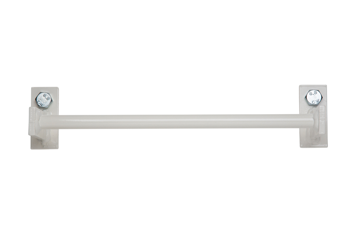 Rettungsleiter Kletterfix KF-Wandanker/W kunststoffbeschichtet Weiß für den Innenbereich