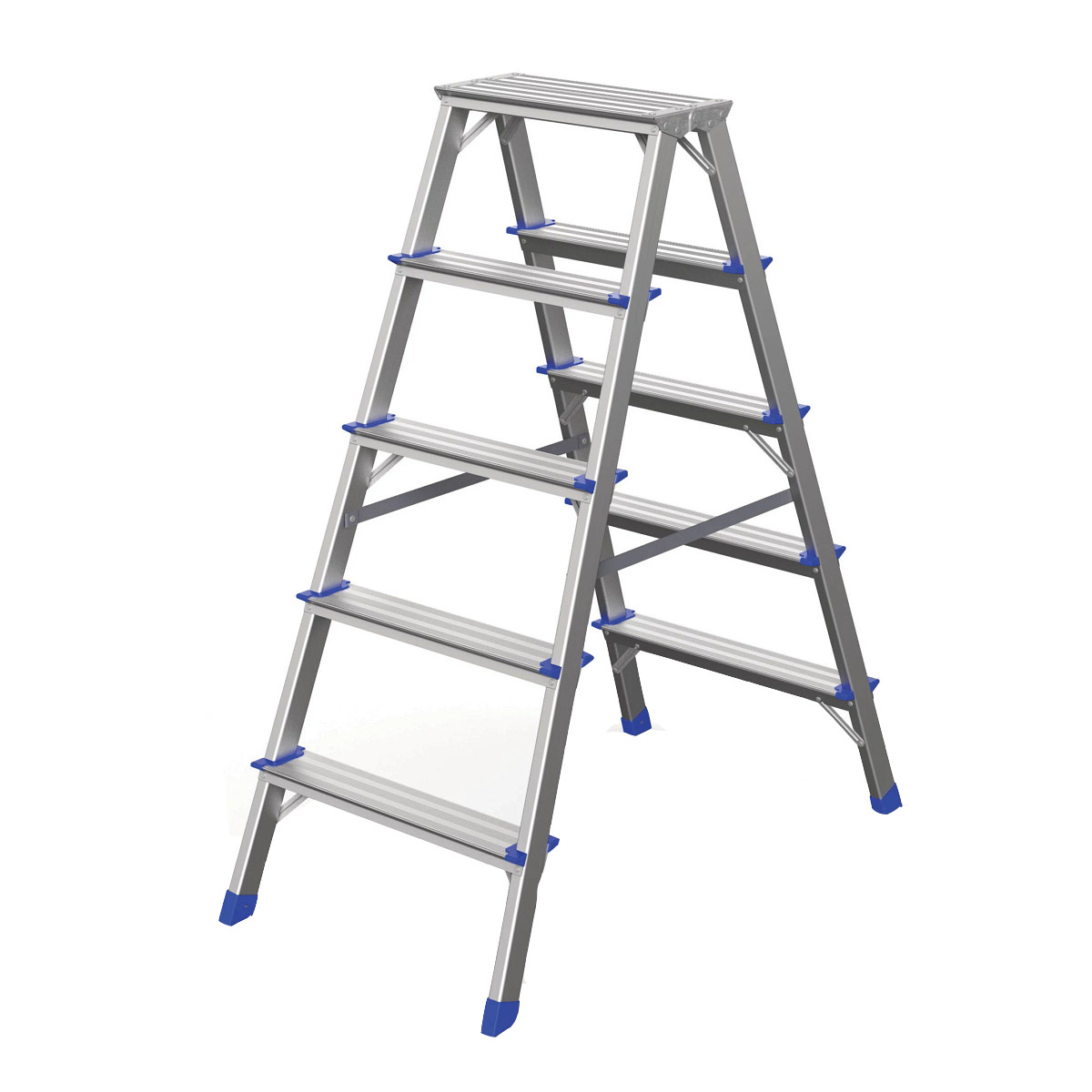 Werner Stufenstehleiter zweiseitig begehbar 2x5 Stufen