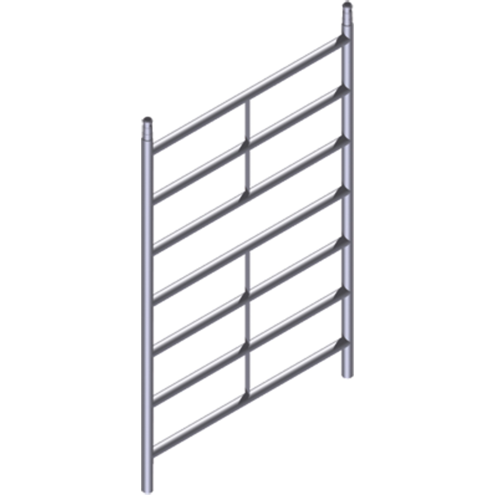 Zarges Aufsteckrahmen für Gerüstbreiten von 1,35m 7 Sprossen