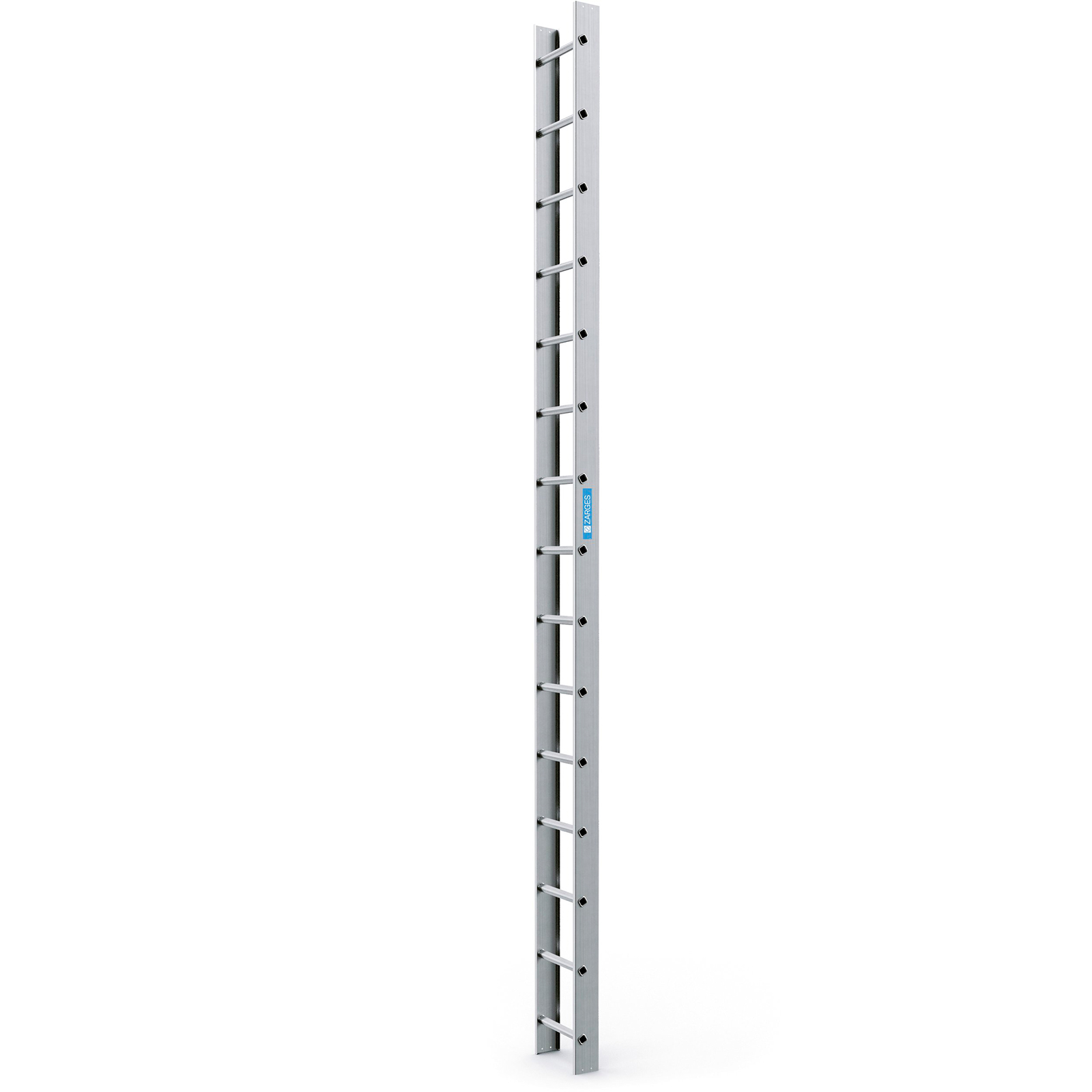 Zarges Dachleiter 15 Sprossen alu natur