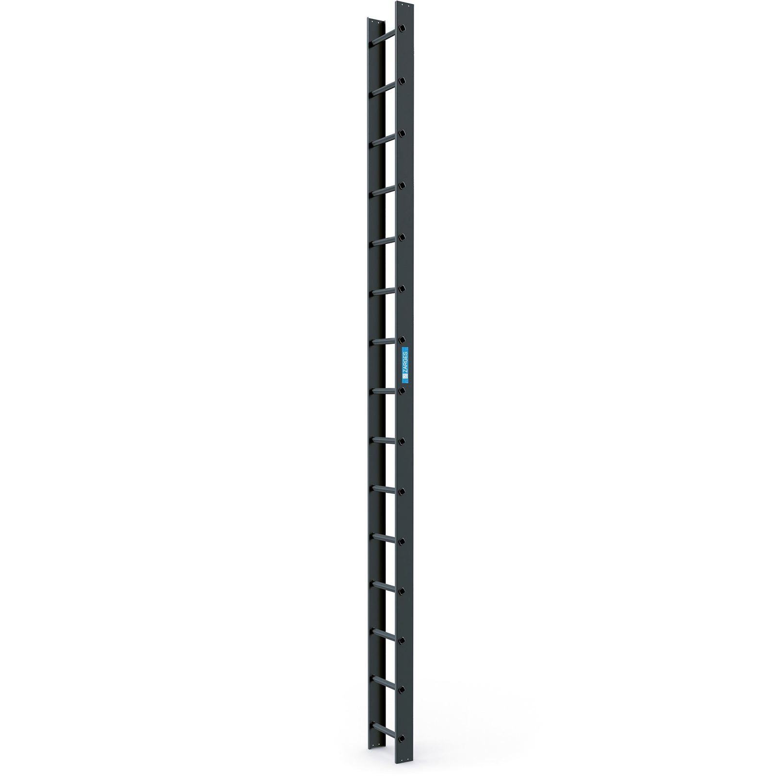 Zarges Dachleiter 15 Sprossen anthrazitgrau