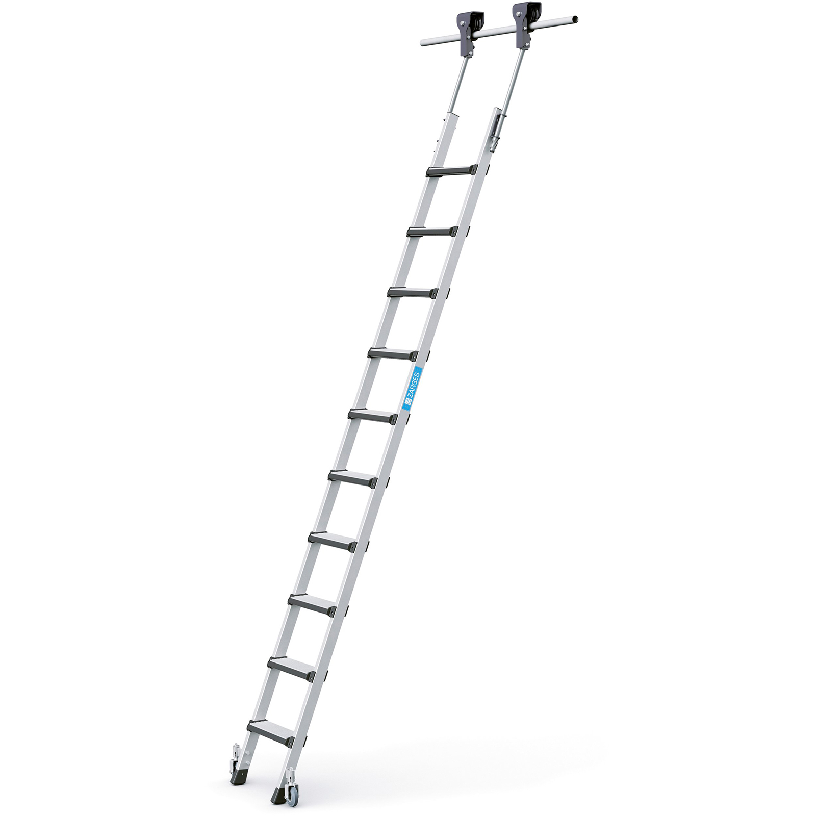 Zarges Regalleiter fahrbar Comfortstep Trec LH 10 Stufen