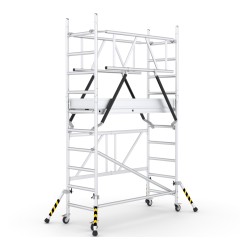 ABS Klapp-Roll-Arbeitsbühne mit 3,86m Arbeitshöhe