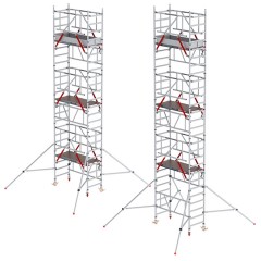 Altrex MiTower PLUS Fahrgerüst Safe-Quick®2 Geländer 1-Person-Aufbau Aluminium mit breiter Plattform 0,75x1,72m