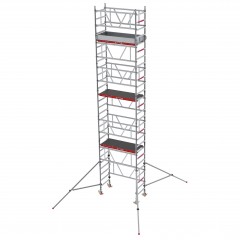 Altrex MiTower PLUS Fahrgerüst 1-Person-Aufbau Aluminium mit breiter Holz-Plattform 0,75x1,72m 7,20m AH