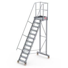 Altrex Podesttreppe fahrbar 60° 12 Stufen