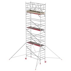 Altrex Fahrgerüst RS Tower 41 PLUS Aluminium ohne Safe-Quick® mit Holz-Plattform 8,20m AH breit 0,90x2,45m