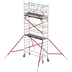 Altrex Fahrgerüst RS Tower 51 Aluminium mit Holz-Plattform 6,20m AH schmal 0,75x2,45m