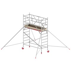 Altrex Fahrgerüst RS Tower 41 PLUS Aluminium ohne Safe-Quick® mit Holz-Plattform 4,20m AH breit 0,90x1,85m