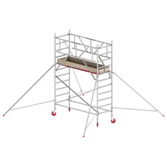 Altrex Fahrgerüst RS Tower 41 PLUS Aluminium ohne Safe-Quick® mit Holz-Plattform 4,20m AH breit 0,90x2,45m