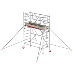 Altrex Fahrgerüst RS Tower 41 PLUS Aluminium mit Safe-Quick® und Holz-Plattform 4,20m AH breit 0,90x2,45m