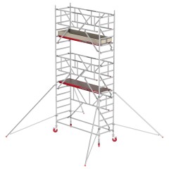 Altrex Fahrgerüst RS Tower 41 PLUS Aluminium mit Safe-Quick® und Holz-Plattform 6,20m AH breit 0,90x1,85m