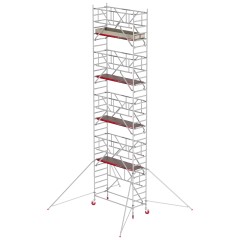 Altrex Fahrgerüst RS Tower 41 PLUS Aluminium mit Safe-Quick® und Holz-Plattform 10,20m AH breit 0,90x1,85m