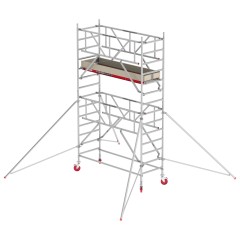 Altrex Fahrgerüst RS Tower 41 PLUS Aluminium mit Safe-Quick® und Holz-Plattform 5,20m AH breit 0,90x2,45m