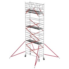 Altrex Fahrgerüst RS Tower 51 Plus Aluminium 0,90m breiter Rahmen mit Holz-Plattform 9,20m AH 0,90x1,85m