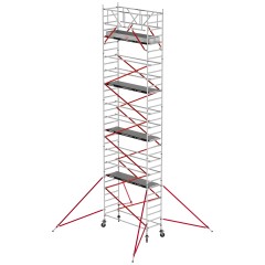 Altrex Fahrgerüst RS Tower 51 Plus Aluminium 0,90m breiter Rahmen mit Fiber-Deck Plattform 10,20m AH 0,90x1,85m