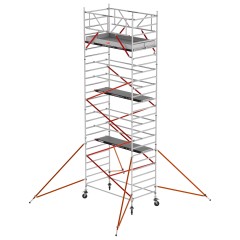 Altrex Fahrgerüst RS Tower 52 Aluminium mit Holz-Plattform 8,20m AH 1,35x1,85m