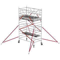 Altrex Fahrgerüst RS Tower 52 Aluminium mit Fiber-Deck Plattform 5,20m AH 1,35x2,45m