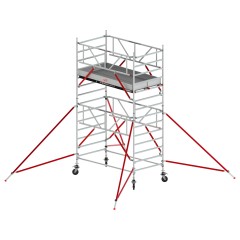 Altrex Fahrgerüst RS Tower 52-S Aluminium mit Safe-Quick und Holz-Plattform 5,20m AH 1,35x2,45m