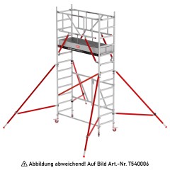 Altrex Klappgerüst RS Tower 54 Aluminium Holz-Plattform 0,75x1,85m ohne Safe-Quick 3,8m AH