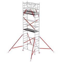 Altrex Klappgerüst RS Tower 54 Aluminium Holz Plattform 0,75x1,85m ohne Safe-Quick 6,8m AH