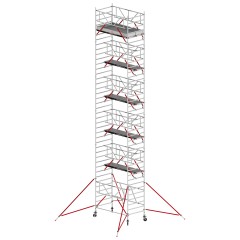 Altrex RS Tower 55-S mit Safe-Quick® 12,8m Arbeitshöhe Holz-Plattform 3,05m