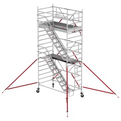 Altrex Treppengerüst RS Tower 53-S Aluminium Safe-Quick mit Holz-Plattform 6,20m AH 1,35x1,85m
