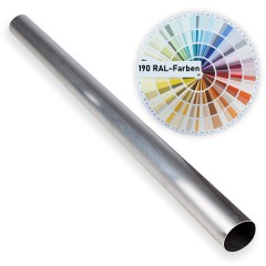 Alu-Schneefangrohr, Ø120x2mm, 1,5m lang, rotbraun