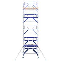 ASC Rollgerüst AGS Pro 250x135cm mit Carbon-Plattformen und doppelseitigem Geländer 10,3m Arbeitshöhe