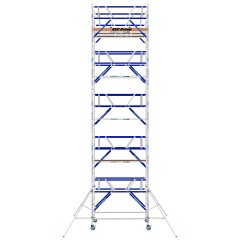 ASC Rollgerüst AGS Pro 305x135cm mit Carbon-Plattformen und doppelseitigem Geländer 11,3m Arbeitshöhe