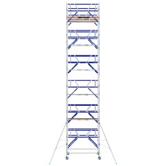 ASC Rollgerüst AGS Pro 305x135cm mit Carbon-Plattformen und doppelseitigem Geländer 13,3m Arbeitshöhe